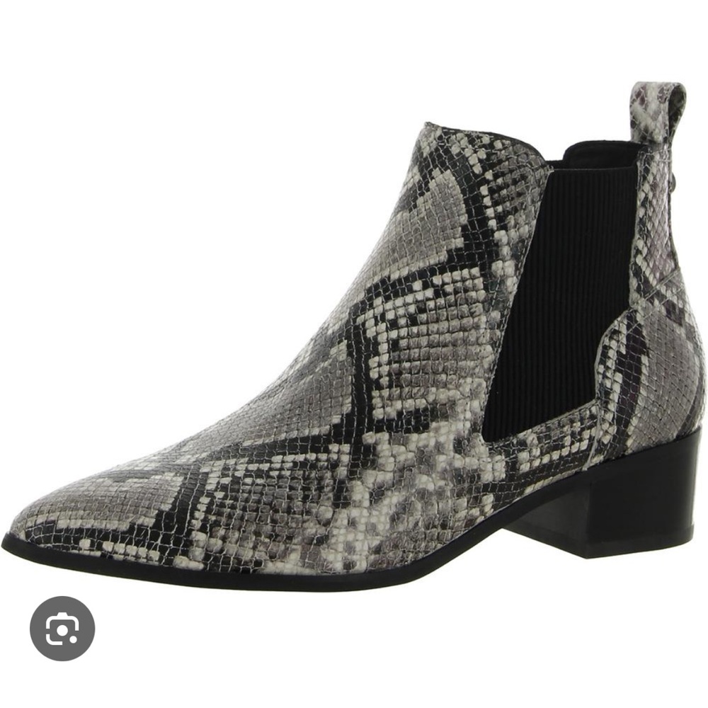 Donald J. Pliner Snake Print Ankle Boots